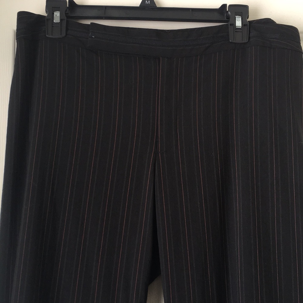 BR red and gray pin stripe dress pant